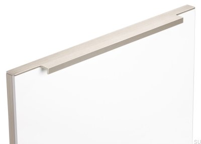 Linjär 597 kant möbelhandtag, aluminium, silver