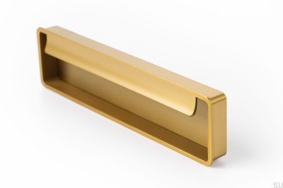 Vik infällt möbelhandtag, borstad guld, cava
