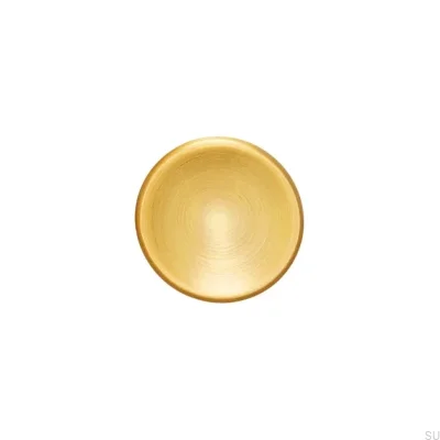 Möbelknopp Disc 38 Borstat guld Cava