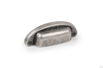 Petra 64 möbelhandtag i antikt silver