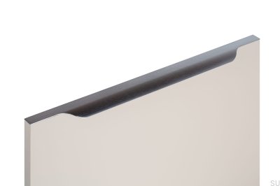 Vektor kant möbelhandtag 0434 1197 Aluminium Borstad Grå