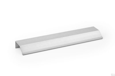 Wing 128 Aluminium Silver Möbelhandtag i borstad kant