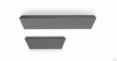 Avlångt möbelhandtag Plie 64 Metallic Grå
