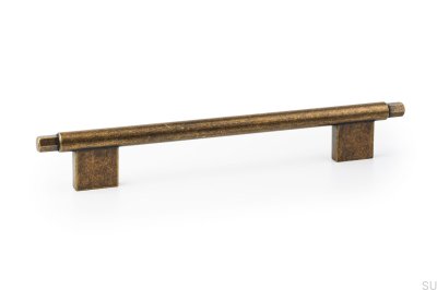 Avlångt möbelhandtag Prisma 192 Rustic Gold