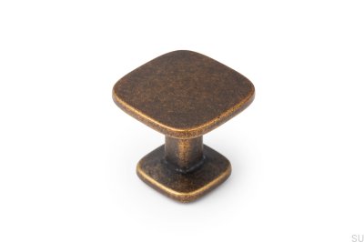 Möbelknopp Quart Big Rustic Gold