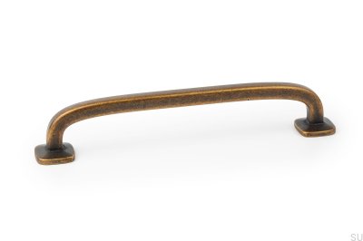 Avlångt möbelhandtag Quart Big 160 Rustic Gold