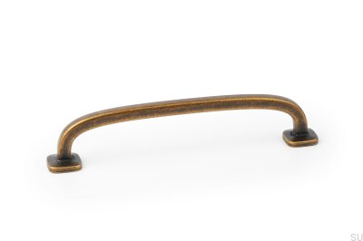 Avlångt möbelhandtag Quart Mini 128 Rustic Gold