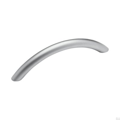 Avlångt möbelhandtag 7860 96 Silver Borstad (aluminiumlook)