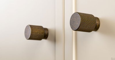 Möbelknopp Arpa Aluminium Rustik Guld