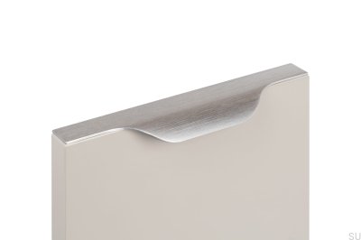 Vektor kant möbelhandtag 0434 247 Aluminium Silver Borstad