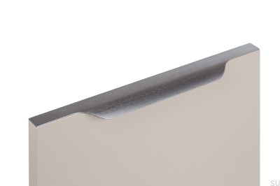Vector kant möbelhandtag 0434 347 Aluminium Borstad Grå