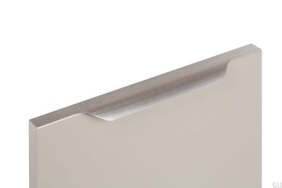 Vektor kant möbelhandtag 0434 397 Aluminium Silver Borstad