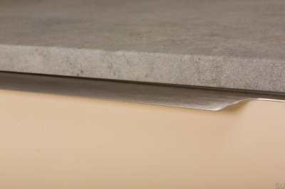 Vektor kant möbelhandtag 0434 697 Aluminium Silver Borstad