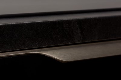 Vektor kant möbelhandtag 0434 797 Aluminium Silver Borstad