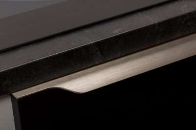 Vector kant möbelhandtag 0434 997 Aluminium Borstad Grå
