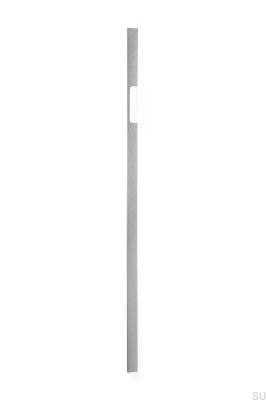 Avlångt möbelhandtag Peak 1120 Aluminium Silver Borstad (asymmetrisk)