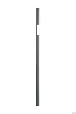 Avlångt möbelhandtag Peak 1120 Aluminium Metallic Grey (asymmetrisk)