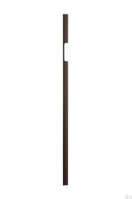 Avlångt möbelhandtag Peak 1120 Aluminium Metallic Brun