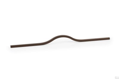 Avlångt möbelhandtag Brave 320 Aluminium Metallic Brown