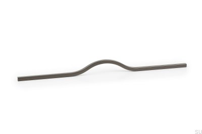 Avlångt möbelhandtag Brave 480 Aluminium Metallic Grey