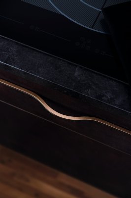 Avlångt möbelhandtag Brave 480 Aluminium Metallic Brown
