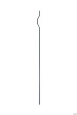 Avlångt möbelhandtag Brave 992 Aluminium Metallic Grey (asymmetrisk)
