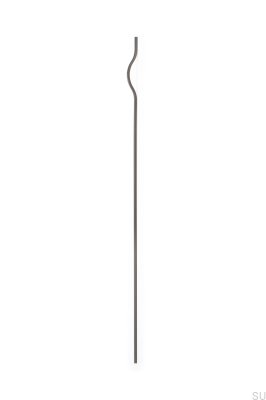 Avlångt möbelhandtag Brave 992 Aluminium Metallic Brown (asymmetrisk)