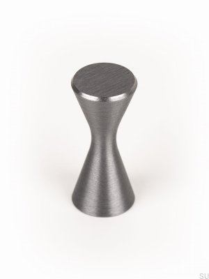 Diabolo Aluminium Grå Borstad Möbelknopp