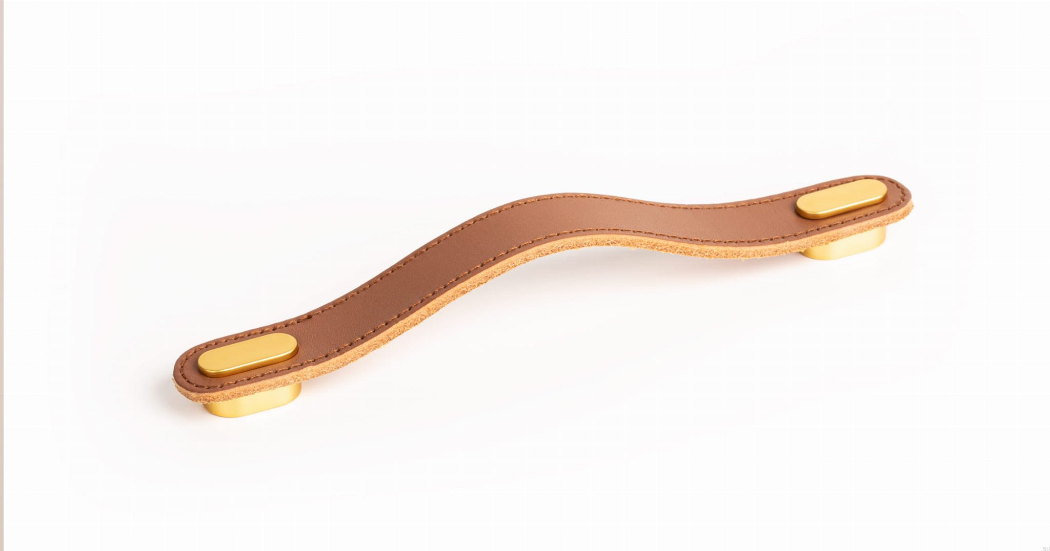 0507160P2628--OBLONG - 22x197mm beige leather+brush gold hdle-Viefe-Skandynawskie-Uchwyty.jpg