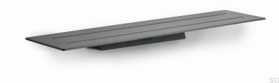 Enkel badrumshylla 7024 Svart PVD-beläggning