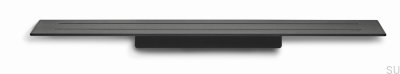 Enkel badrumshylla 7024 Svart PVD-beläggning