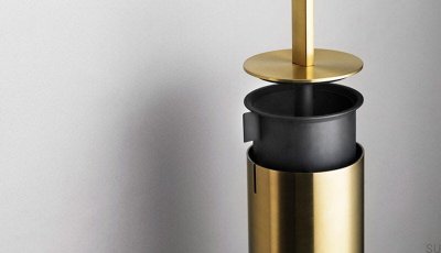 Golvtoalettborste 7042 Guld PVD-beläggning