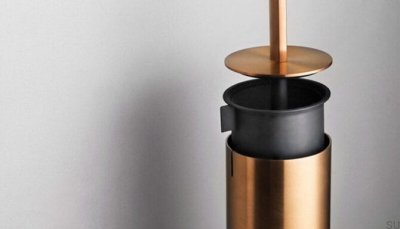 Golvtoalettborste 7043 Koppar PVD-beläggning