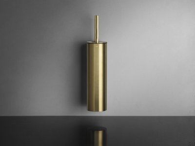 Väggmonterad toalettborste 7047 guld PVD-beläggning