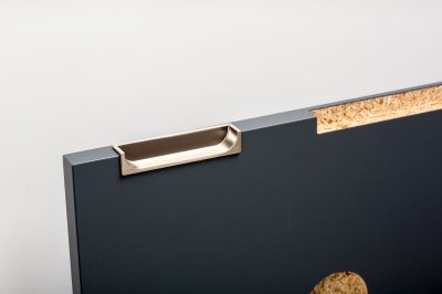 Hide 90 infällt möbelhandtag, borstad nickel