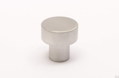 Möbelknopp Dot 18 Borstad aluminium