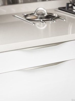 Kant möbelhandtag Forma 0251 397 Aluminium Silver Borstad