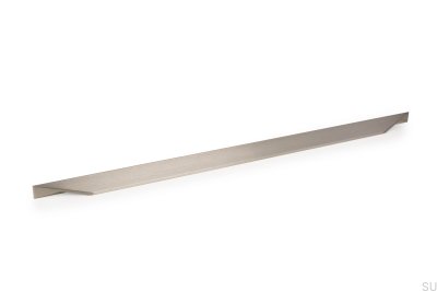 Avlångt möbelhandtag Cutt 320/480 Aluminium Silver Borstad