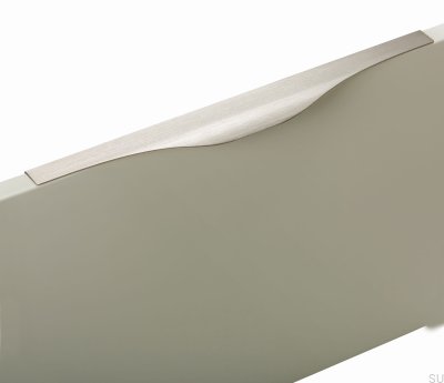 Kant möbelhandtag Noma 0255 128 Aluminium Silver Borstad