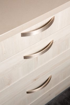 Arko 160 Aluminium Borstad Silver Avlångt Möbelhandtag