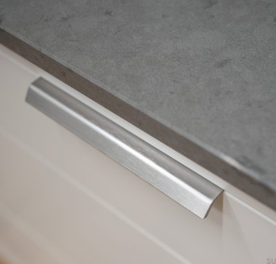 Sida 160 Aluminium Silver Möbelhandtag i borstad kant