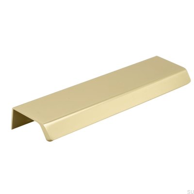 Sida 160 Aluminium Guld Möbelhandtag i borstad kant