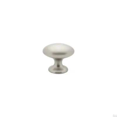 Möbelknopp 401 Care Silver Borstad