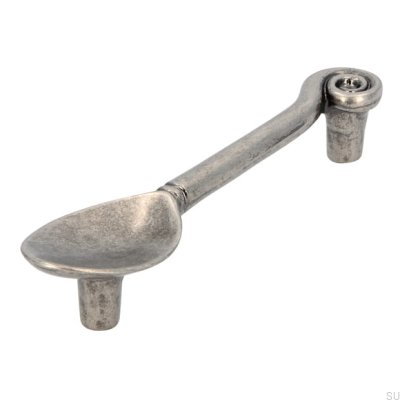Avlångt möbelhandtag 1052 96 Sked Antik Silver