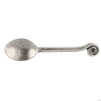 Avlångt möbelhandtag 1052 96 Sked Antik Silver