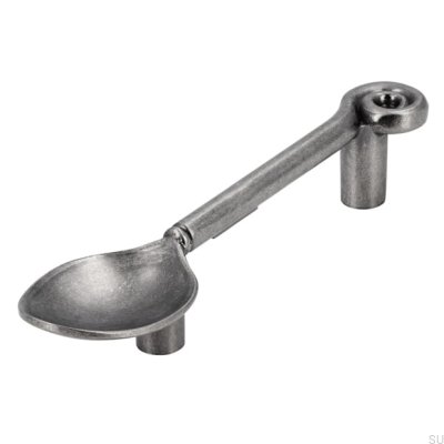 Avlångt möbelhandtag 1052 64 Sked Antik Silver