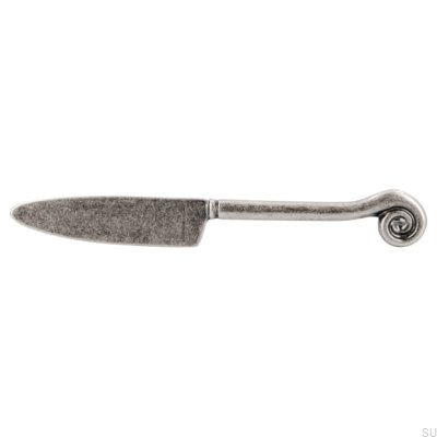 Avlångt möbelhandtag 1053 96 Kniv Antik Silver