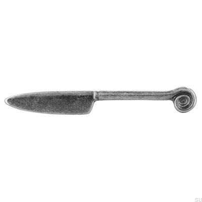 Avlångt möbelhandtag 1053 64 Kniv Antik Silver