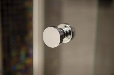 Dubbelsidig dörrknopp Dot 30 borstat rostfritt stål