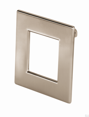 Fyrkantigt möbelhandtag 2057 Borstad Nickel